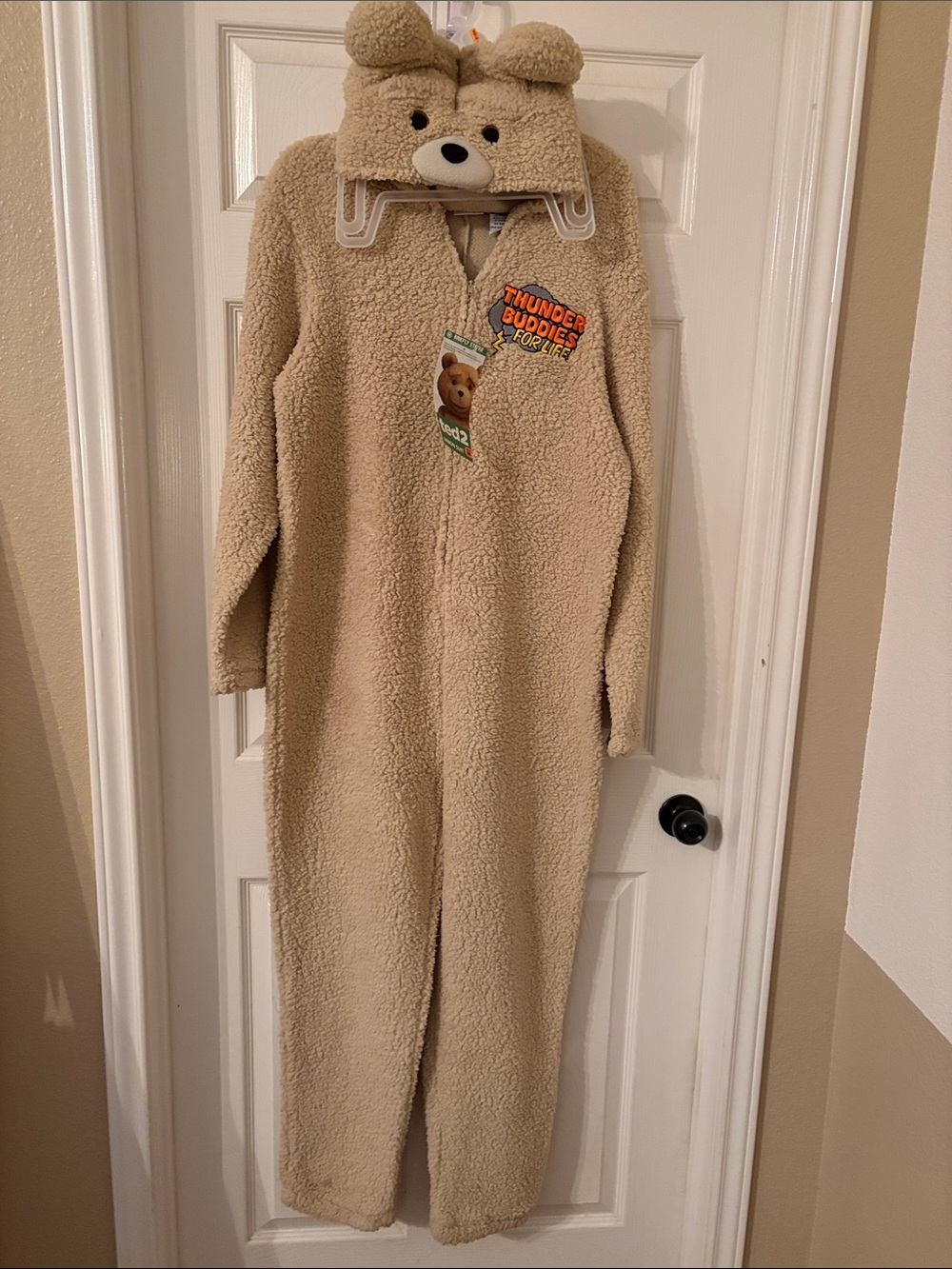 Ted 2 Union Suit, One-Piece Pajamas - Halloween Costume, Sz M Adult 38/40. NWT